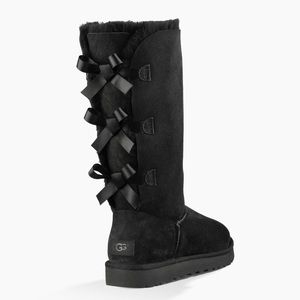 Ugg Bailey Bow Boots Tall - Black - Size 7